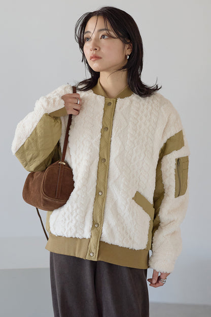 ≪SALE≫Boa & Quilted MA1 Blouson