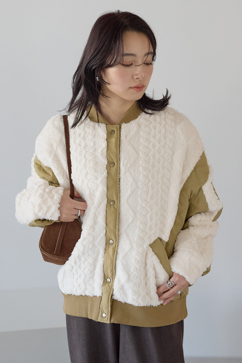 ≪SALE≫Boa & Quilted MA1 Blouson