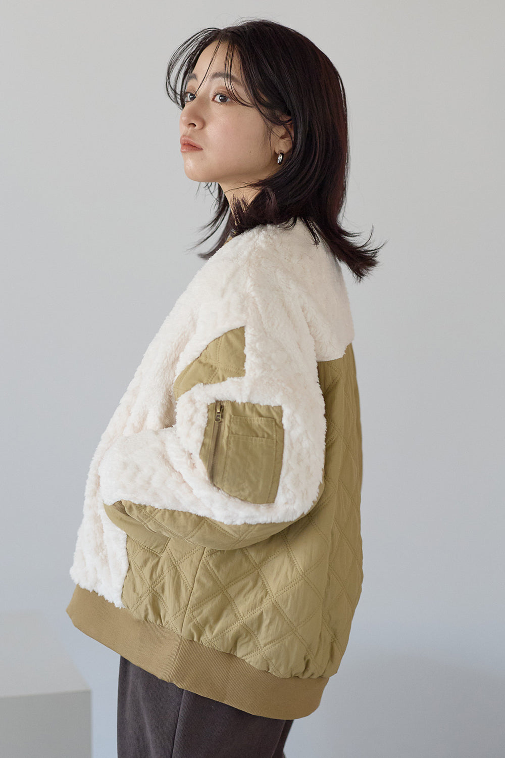 ≪SALE≫Boa & Quilted MA1 Blouson