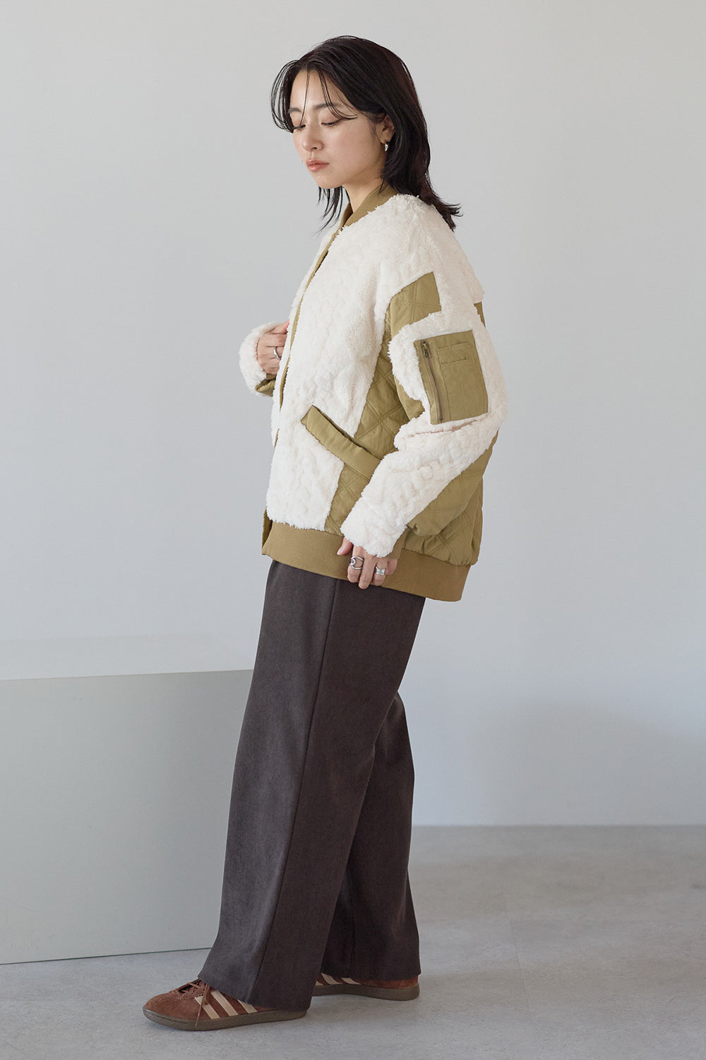 ≪SALE≫Boa & Quilted MA1 Blouson