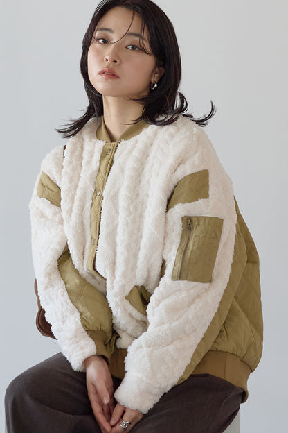 ≪SALE≫Boa & Quilted MA1 Blouson