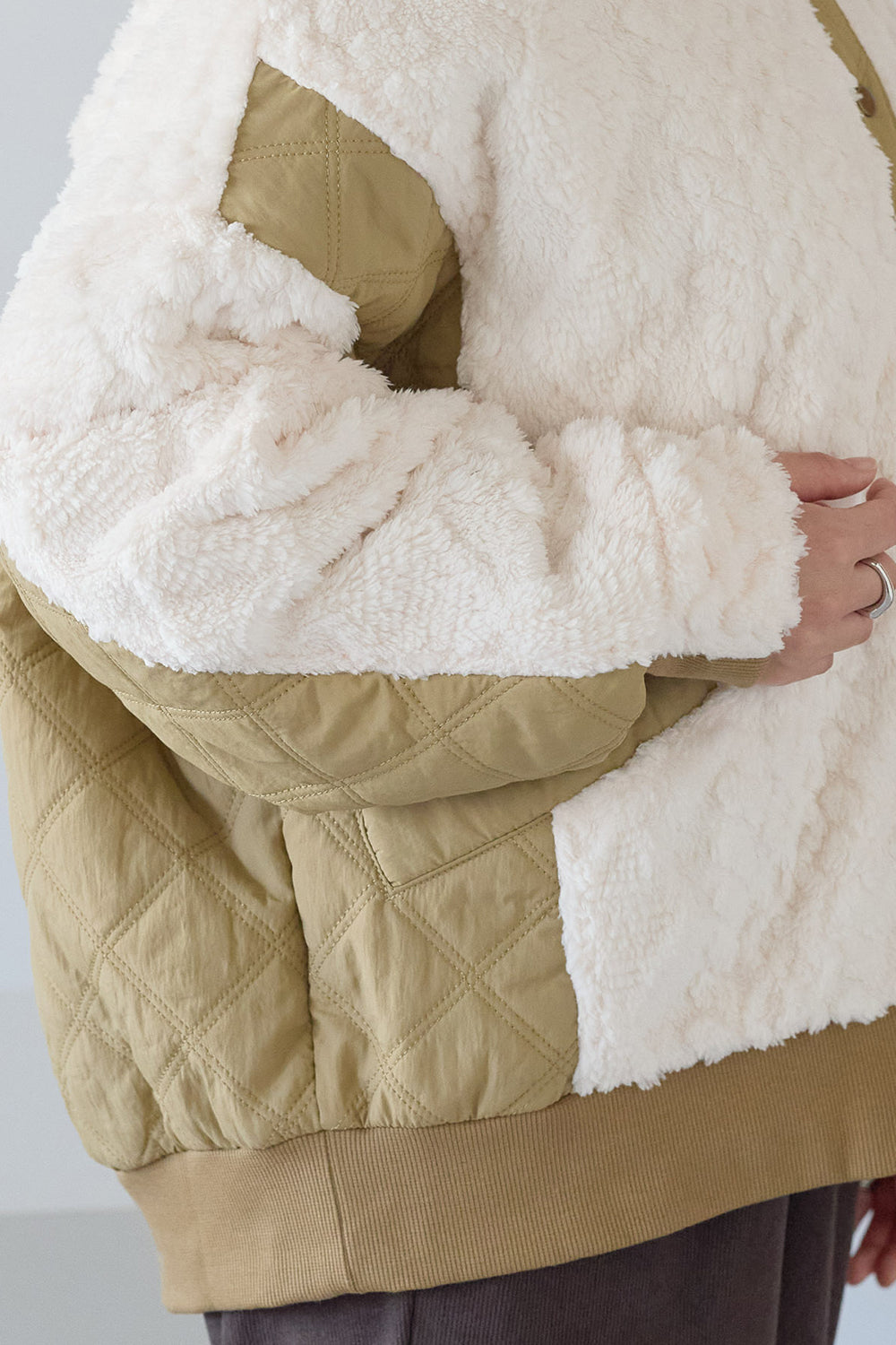 ≪SALE≫Boa & Quilted MA1 Blouson