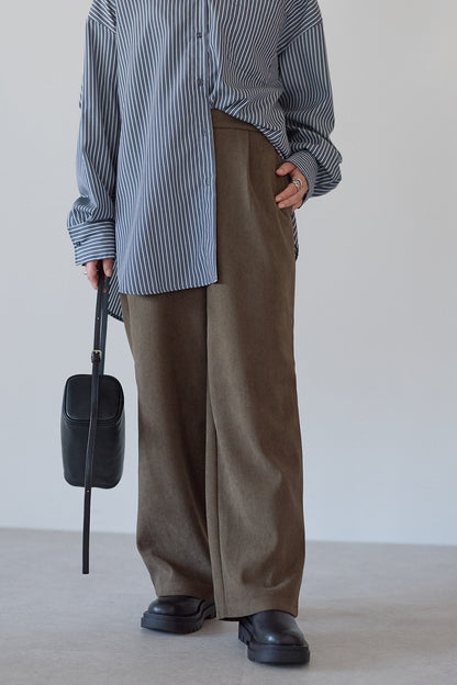 ≪SALE≫Corduroy Bonded Wide Pants