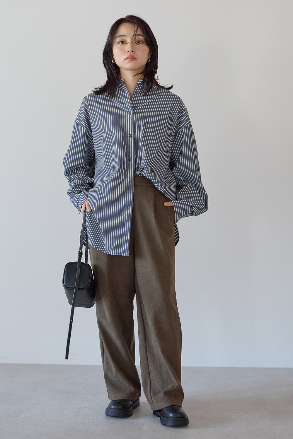 ≪SALE≫Corduroy Bonded Wide Pants