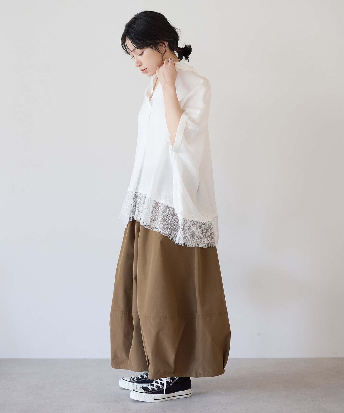 ブラウン / 157cm / FREE