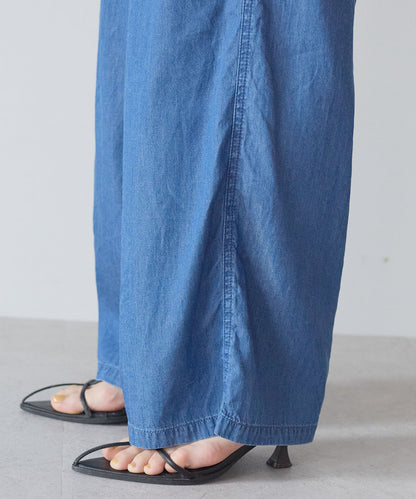 6ozデニムワイドパンツ