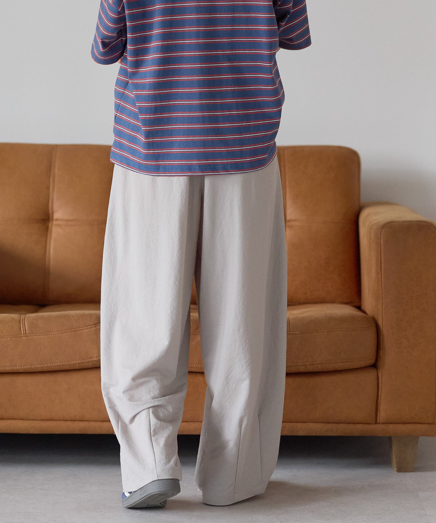 《Scheduled for April 24 Arrival》R/N Pique Tuck Wide Curve Pants