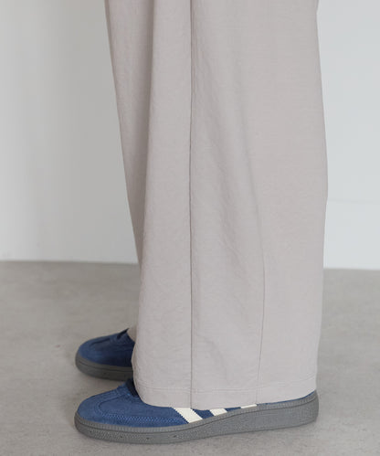 《Scheduled for April 24 Arrival》R/N Pique Tuck Wide Curve Pants