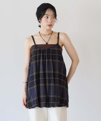 チェックネイビー / 157cm / FREE