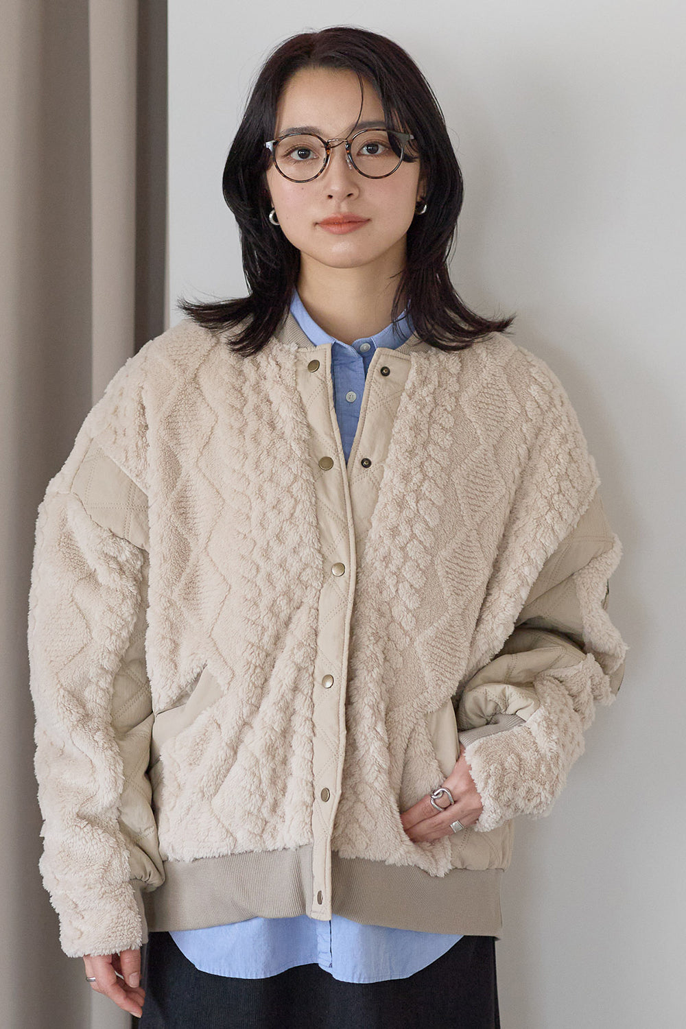 ≪SALE≫Boa & Quilted MA1 Blouson