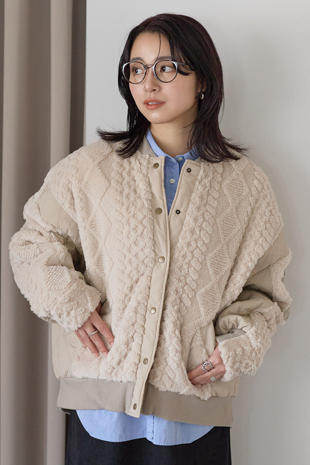 ≪SALE≫Boa & Quilted MA1 Blouson