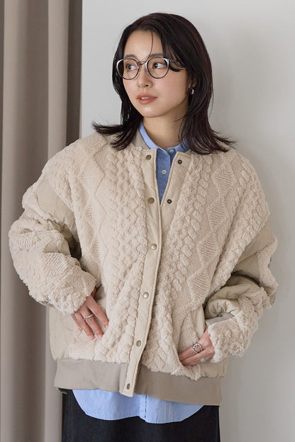 ≪SALE≫Boa & Quilted MA1 Blouson