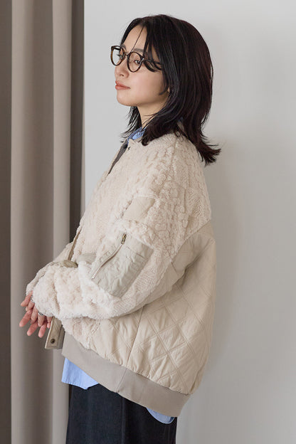 ≪SALE≫Boa & Quilted MA1 Blouson