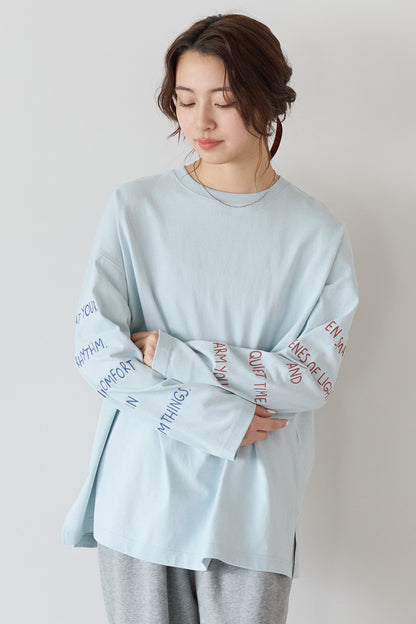 ≪SALE≫ Sleeve Logo Embroidered Pullover