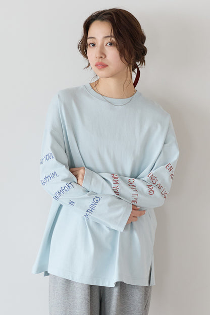 ≪SALE≫ Sleeve Logo Embroidered Pullover