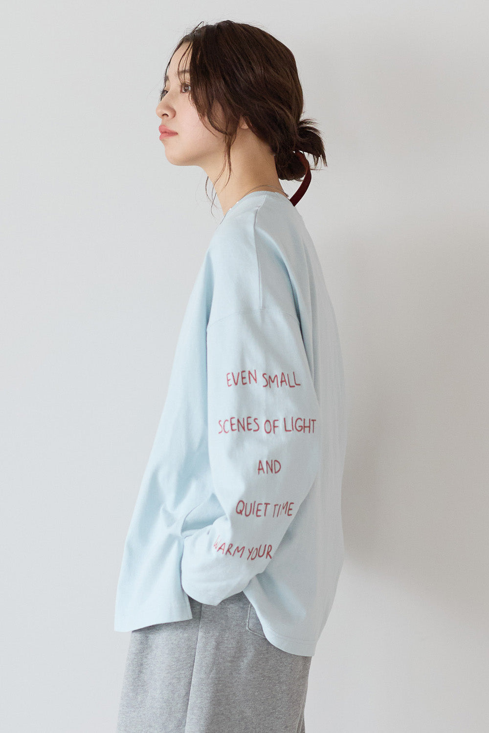 ≪SALE≫ Sleeve Logo Embroidered Pullover