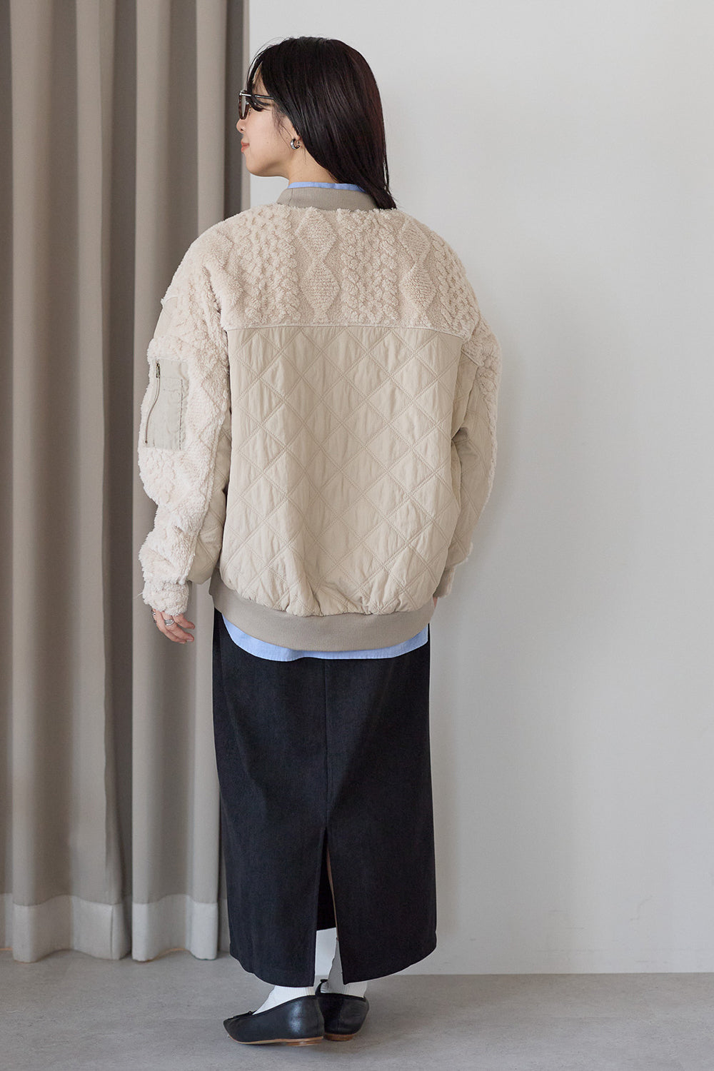 ≪SALE≫Boa & Quilted MA1 Blouson