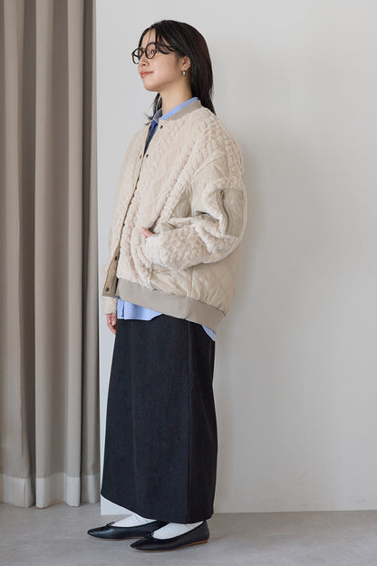 ≪SALE≫Boa & Quilted MA1 Blouson