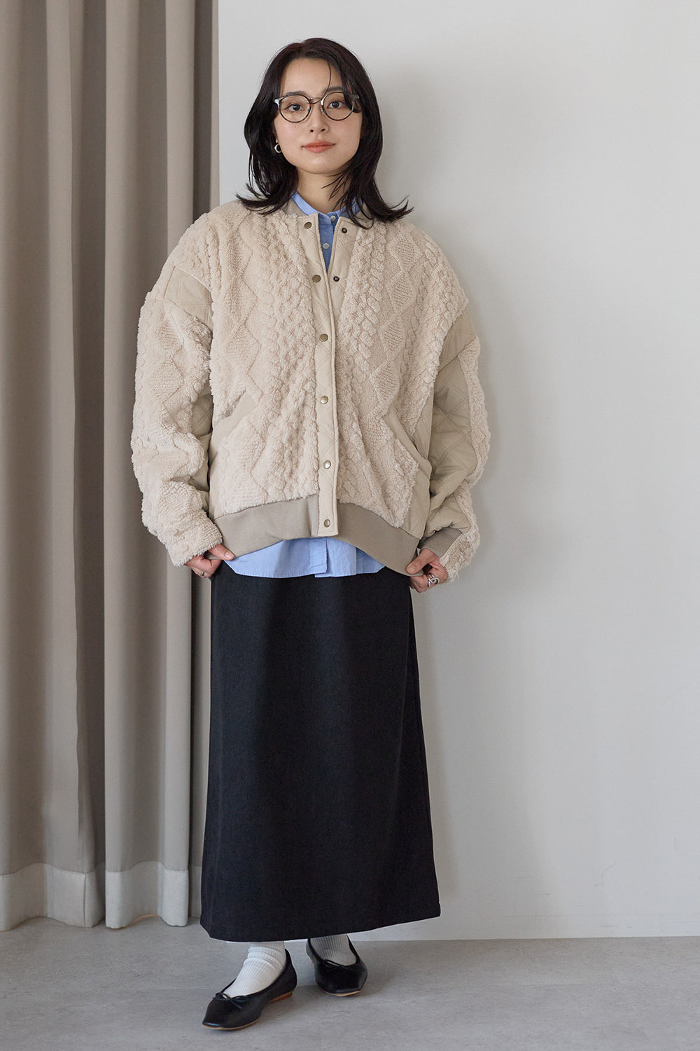 ≪SALE≫Boa & Quilted MA1 Blouson