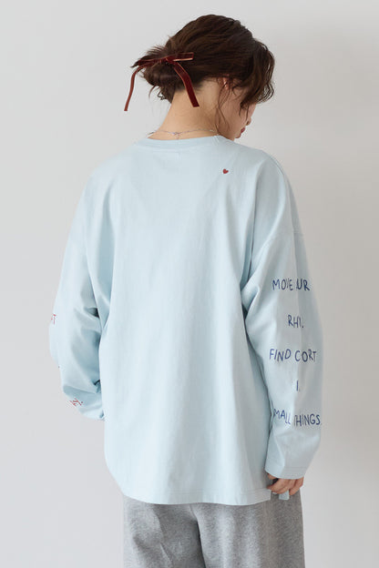 ≪SALE≫ Sleeve Logo Embroidered Pullover