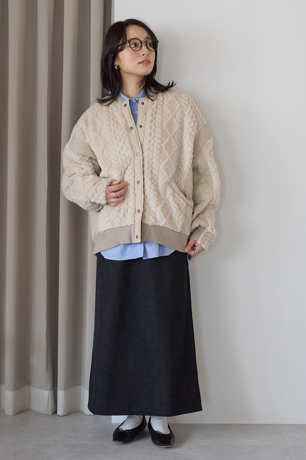 ≪SALE≫Boa & Quilted MA1 Blouson