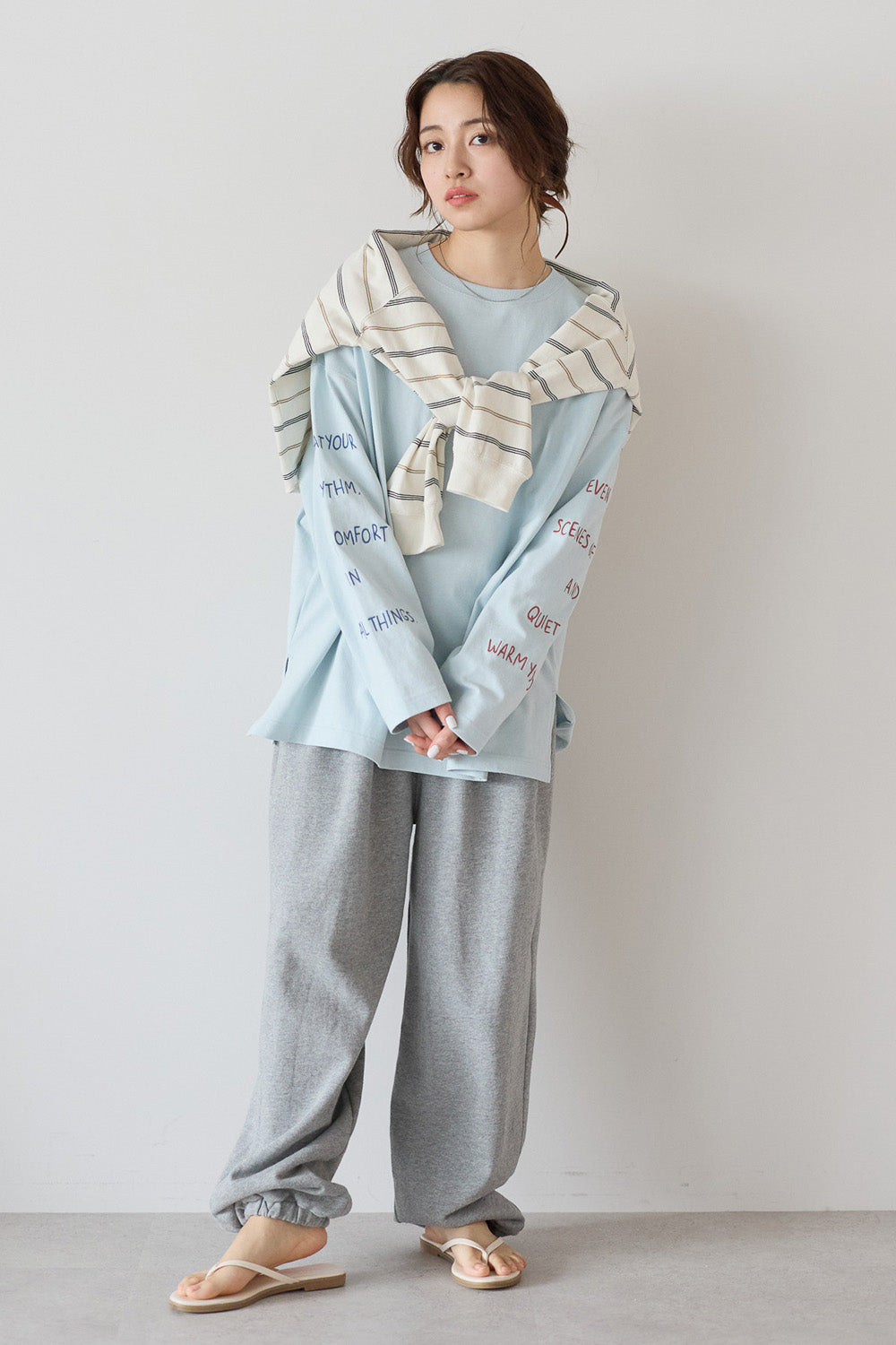≪SALE≫ Sleeve Logo Embroidered Pullover