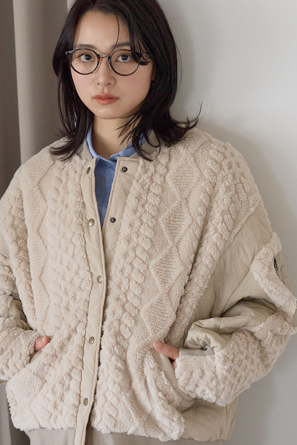 ≪SALE≫Boa & Quilted MA1 Blouson