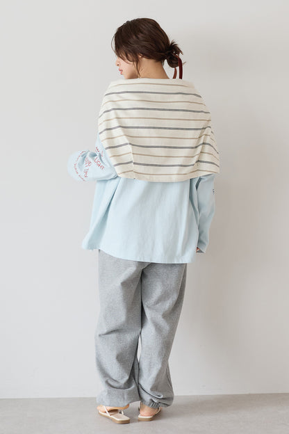 ≪SALE≫ Sleeve Logo Embroidered Pullover