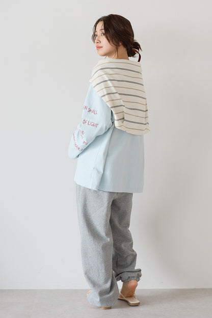 ≪SALE≫ Sleeve Logo Embroidered Pullover