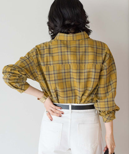 チェックイエロー / 157cm / M
