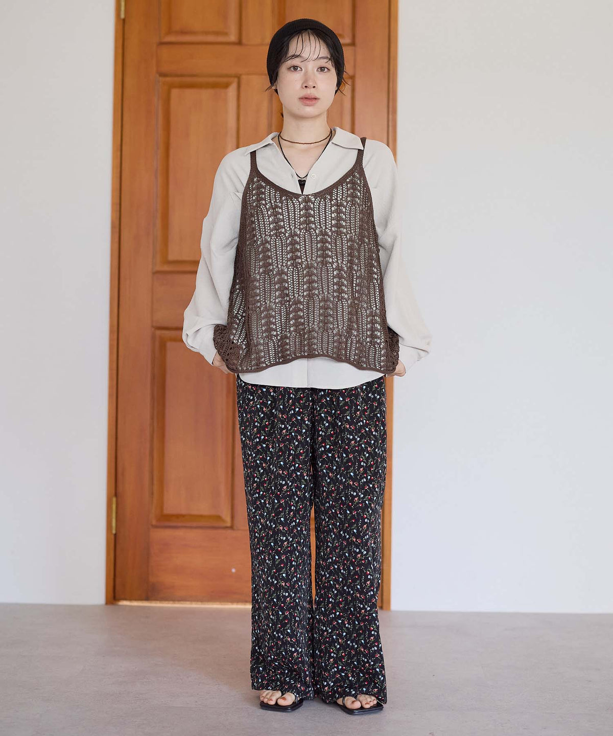 ブラウン / 157cm / FREE