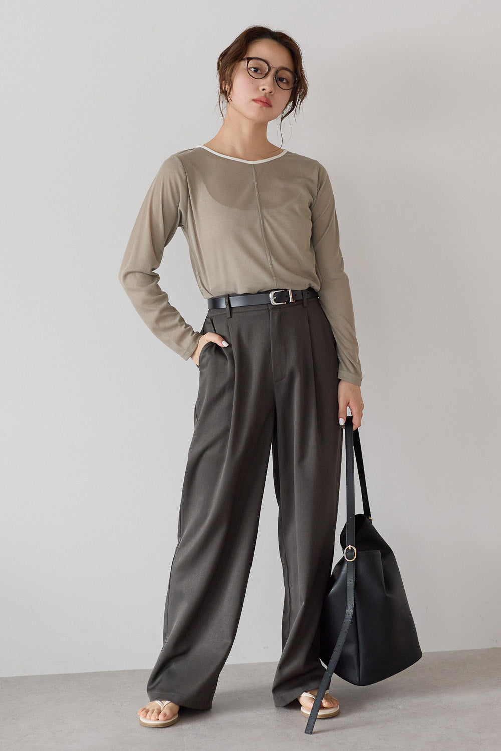 KHAKI / 159cm / FREE