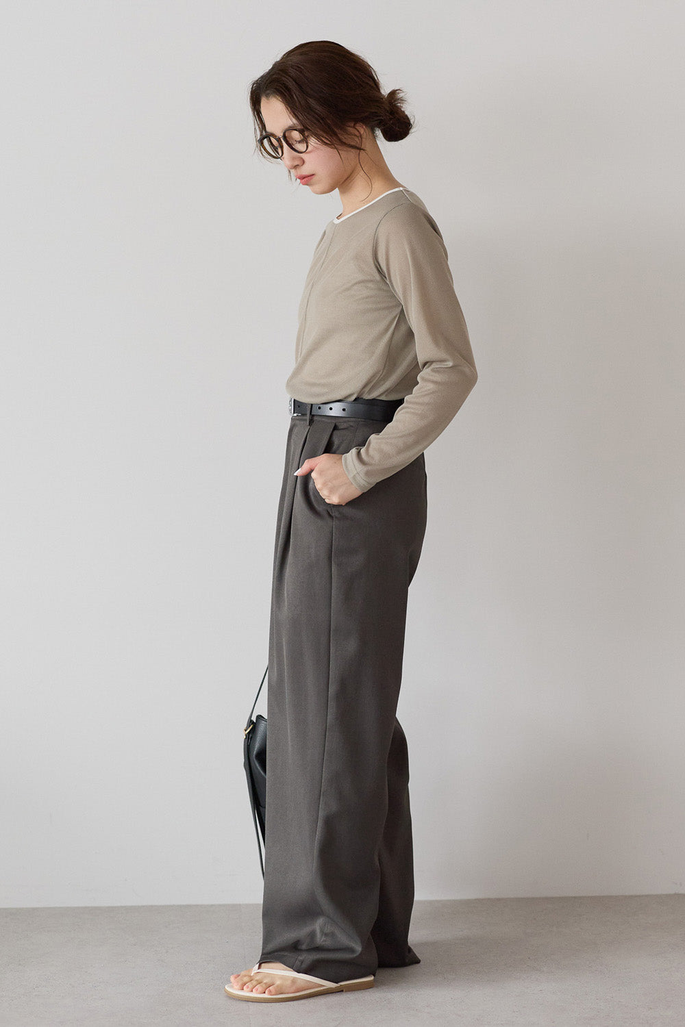 KHAKI / 159cm / FREE