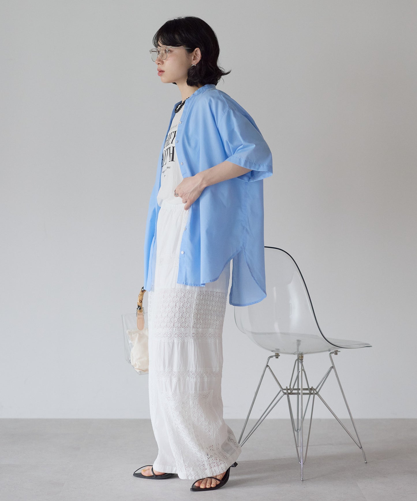 《Scheduled for April 29 Arrival》Back Design Front-Open Skipper Tunic