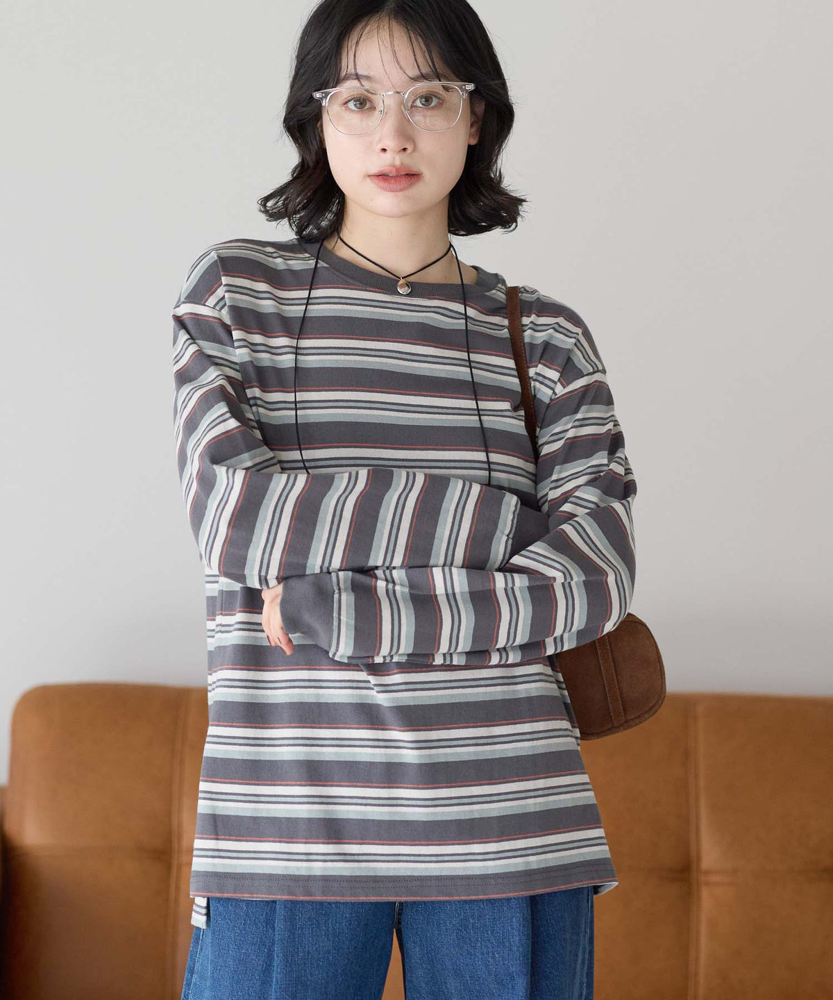 ボーダーチャコール / 157cm / M