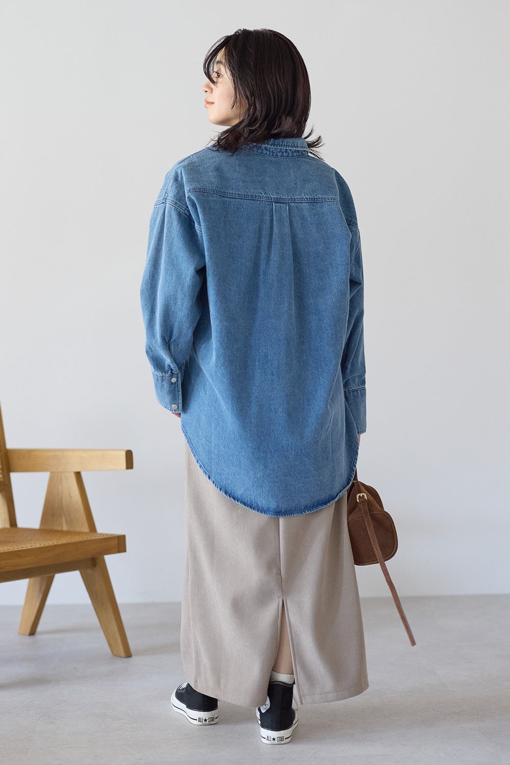 コーデュロイ裏ボンディングスカート