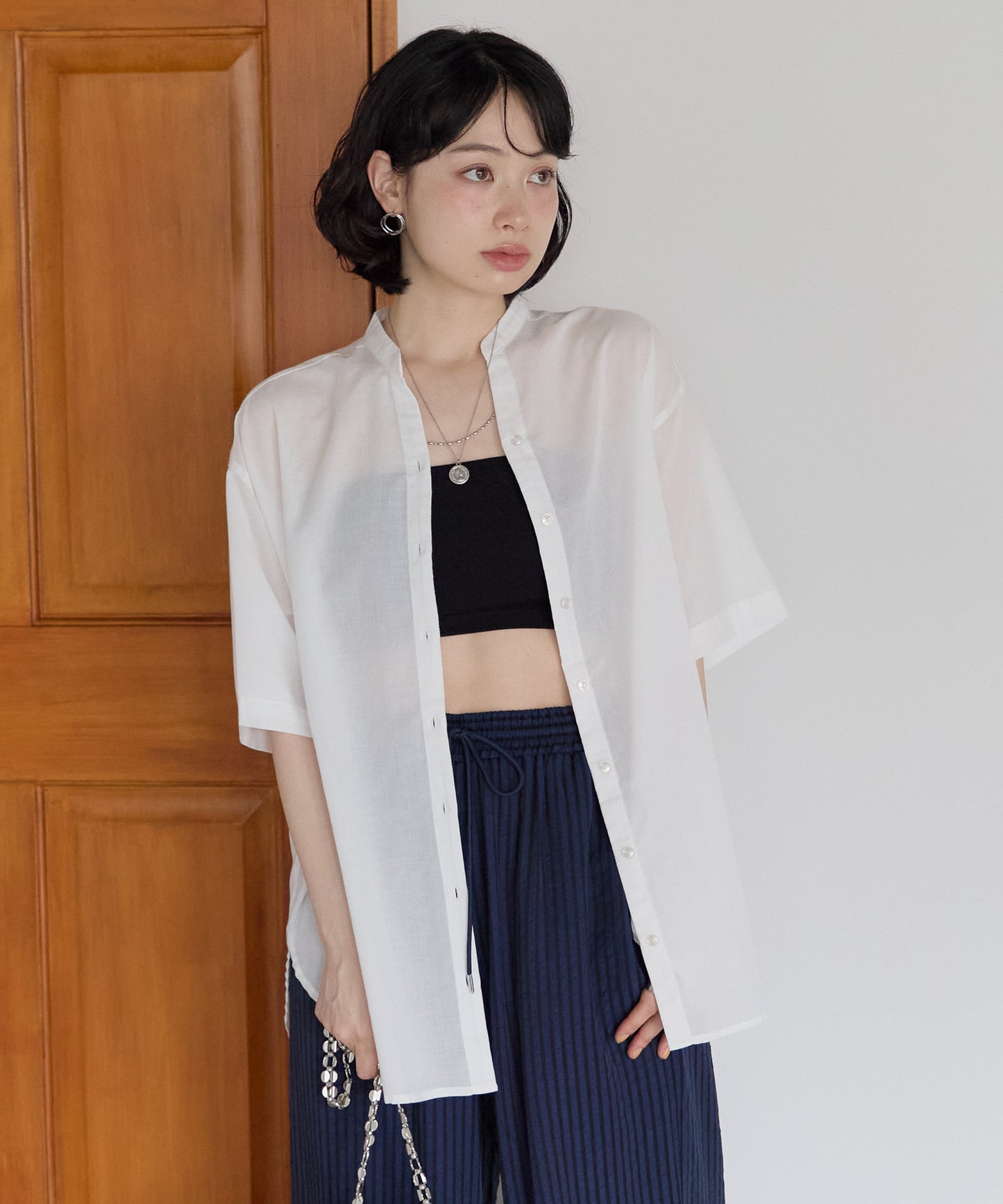 《Scheduled for April 29 Arrival》Back Design Front-Open Skipper Tunic
