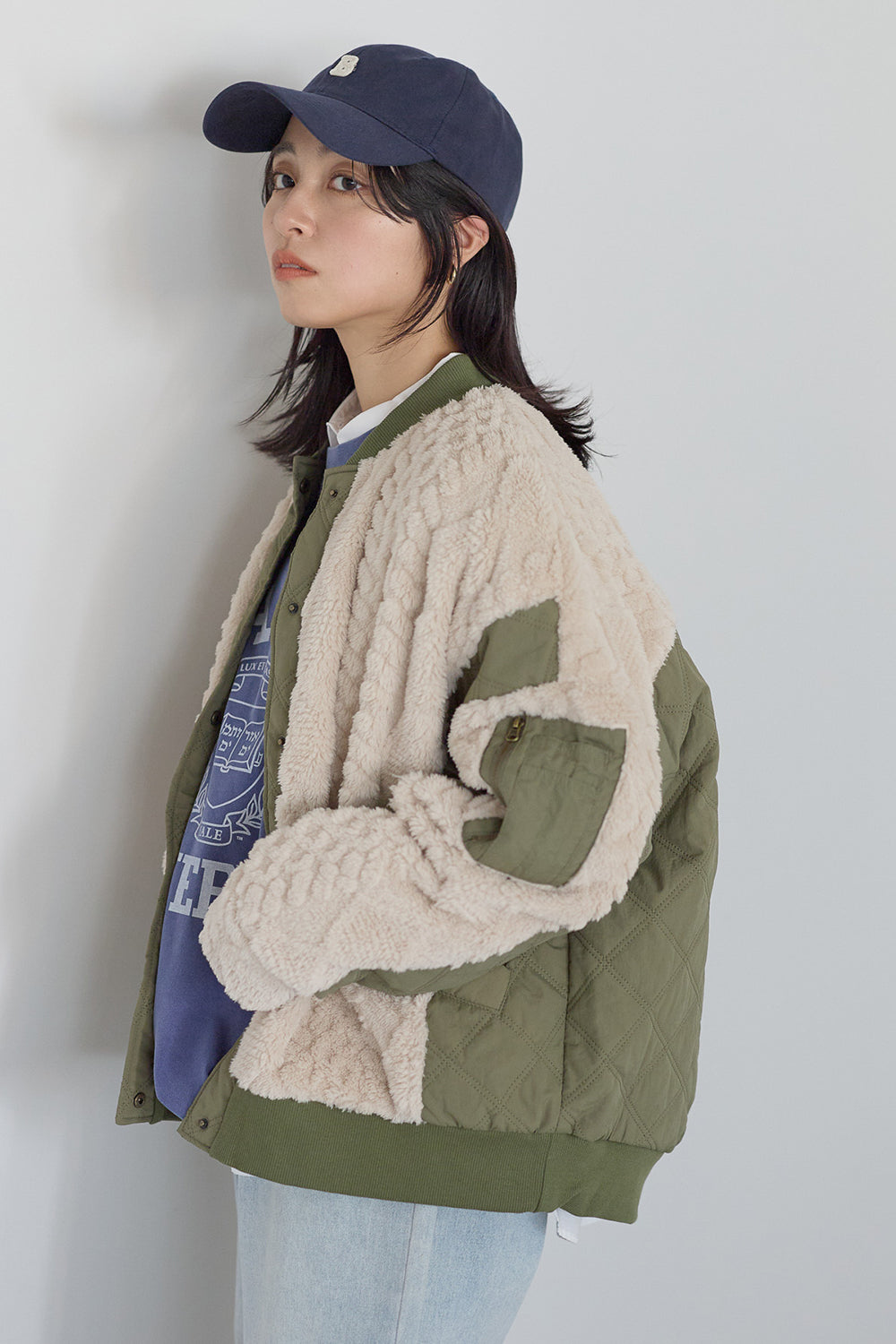 ≪SALE≫Boa & Quilted MA1 Blouson