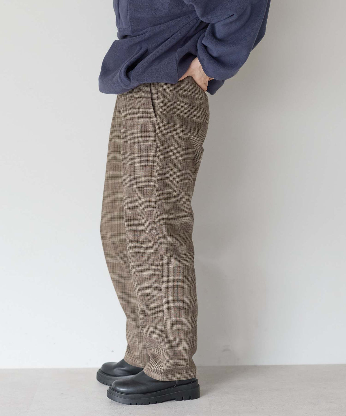 グレンチェックブラウン / 157cm / M