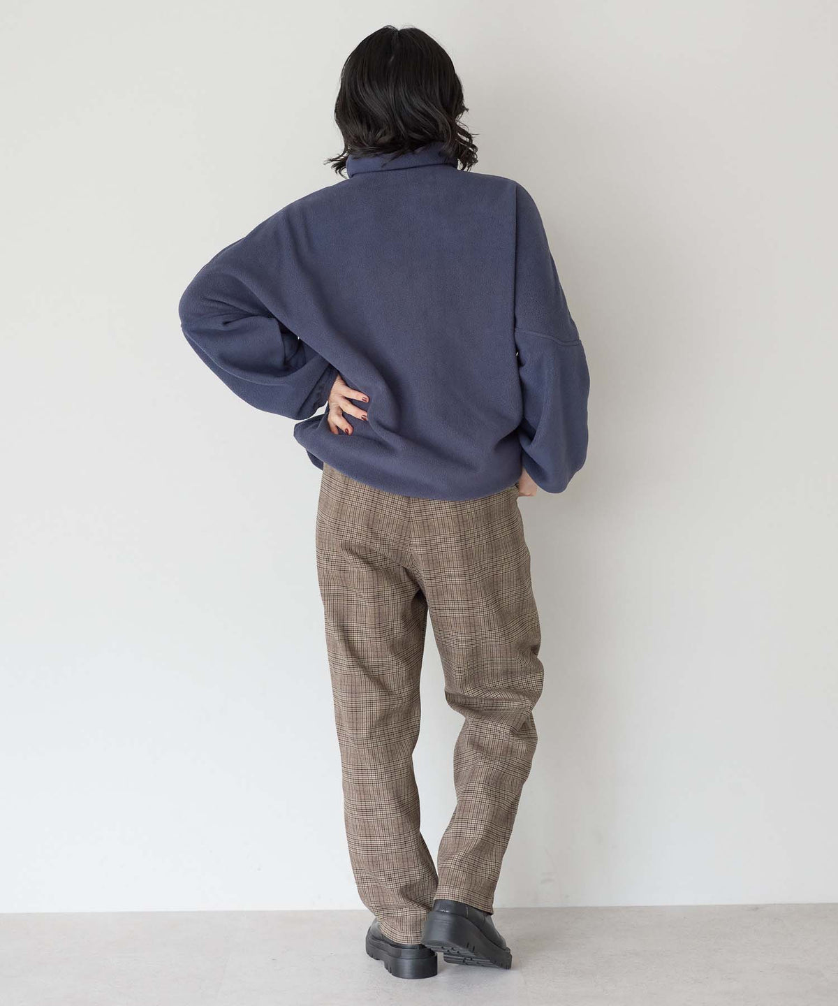 グレンチェックブラウン / 157cm / M