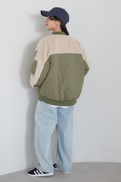 ≪SALE≫Boa & Quilted MA1 Blouson