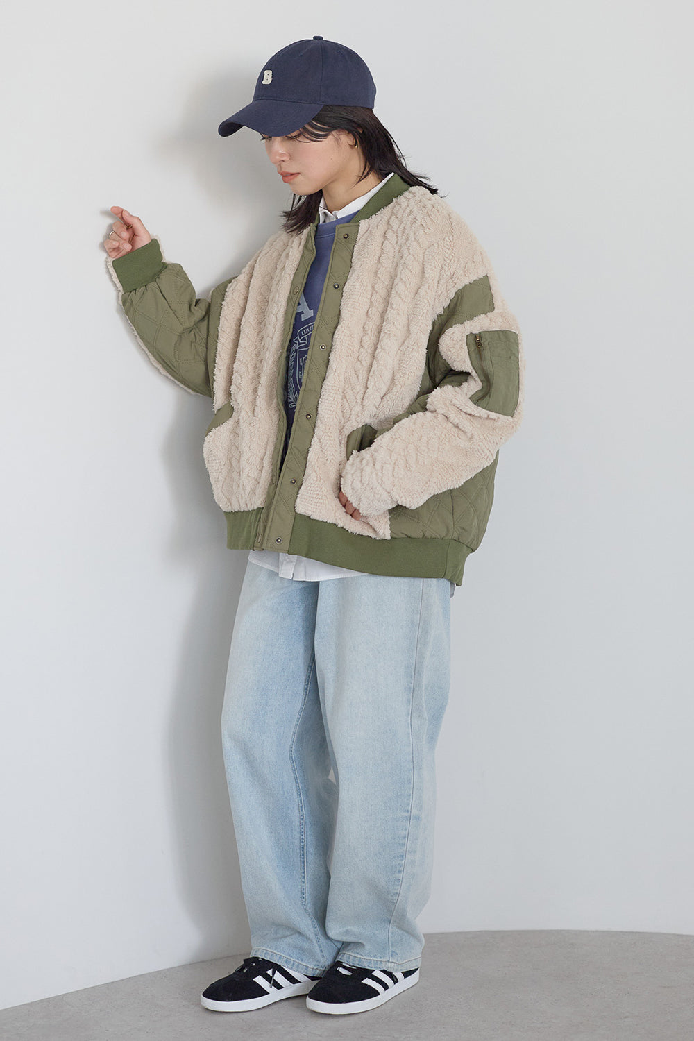 ≪SALE≫Boa & Quilted MA1 Blouson