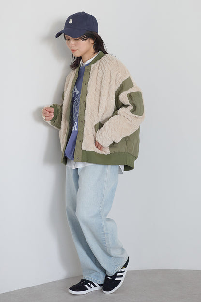 ≪SALE≫Boa & Quilted MA1 Blouson