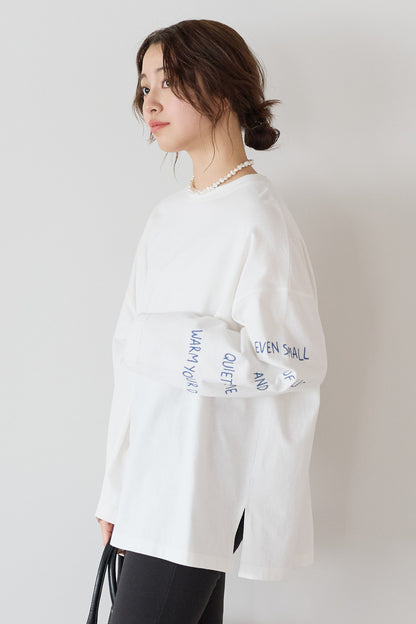 ≪SALE≫ Sleeve Logo Embroidered Pullover