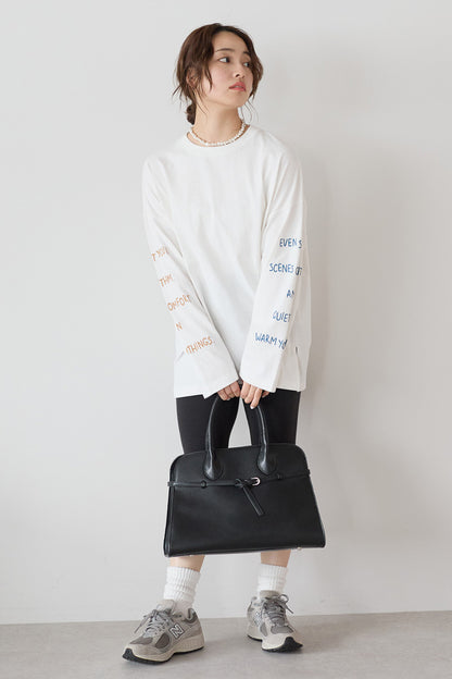 ≪SALE≫ Sleeve Logo Embroidered Pullover