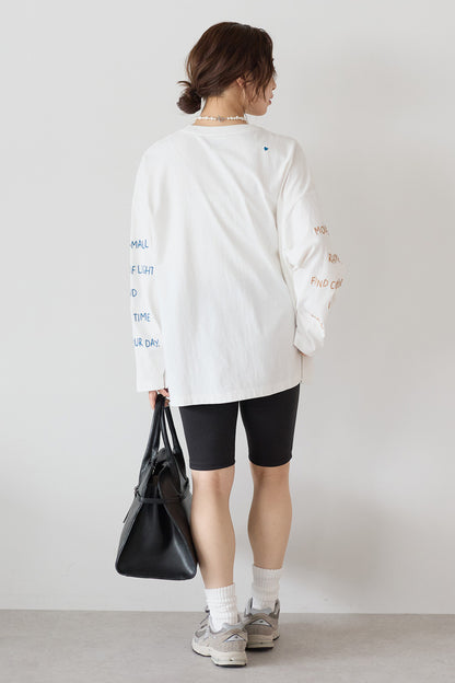 ≪SALE≫ Sleeve Logo Embroidered Pullover