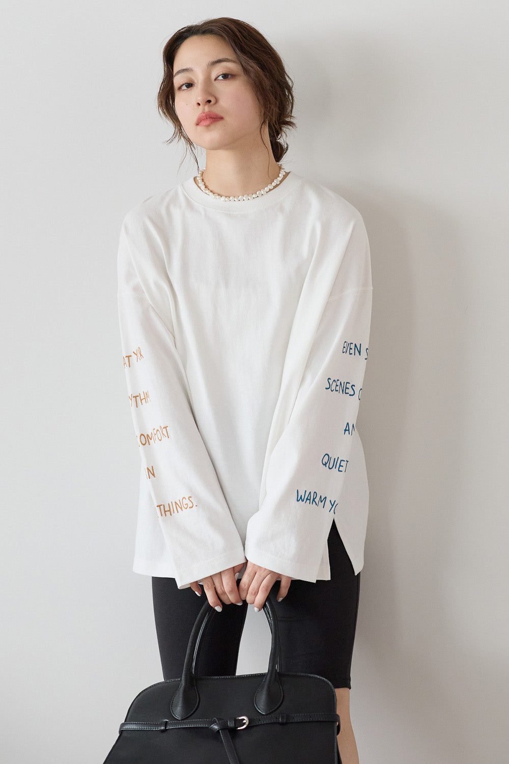 ≪SALE≫ Sleeve Logo Embroidered Pullover