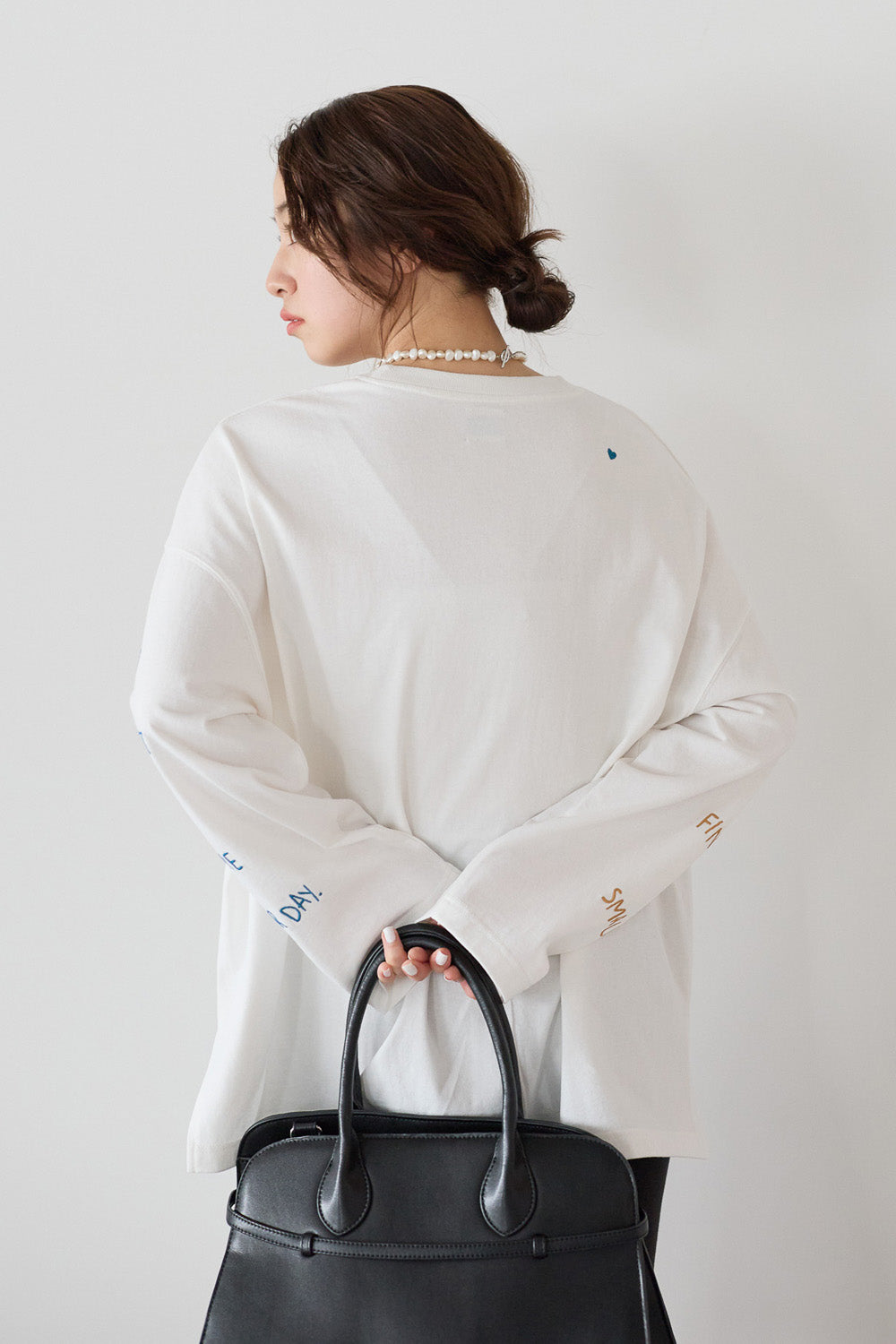 ≪SALE≫ Sleeve Logo Embroidered Pullover