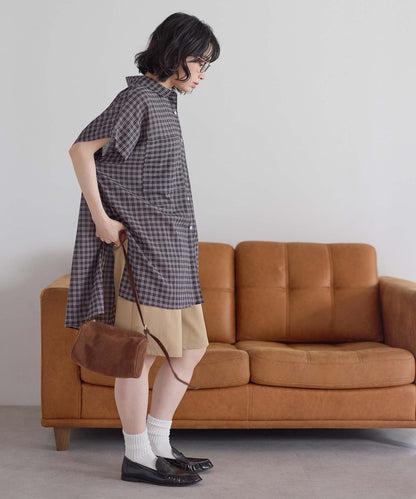チェックチャコール / 157cm / FREE