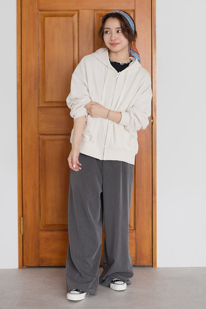 裏毛ビッグシルエットパーカー